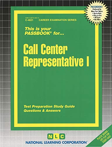 9780837346212: Call Center Representative I: Passbooks Study Guide (Career Examination)