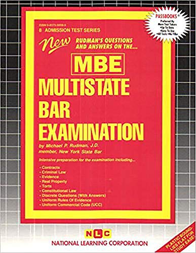 Multistate Bar Examination (MBE) (Admission Test Series (ATS)) (9780837350080) by Passbooks