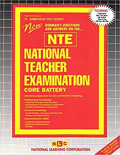 Beispielbild fr National Teacher Examination (Core Battery) (NTE) : Combined Edition (Passbooks Study Guide) zum Verkauf von Better World Books