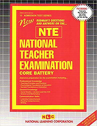 Imagen de archivo de National Teacher Examination (Core Battery) (NTE) : Combined Edition (Passbooks Study Guide) a la venta por Better World Books