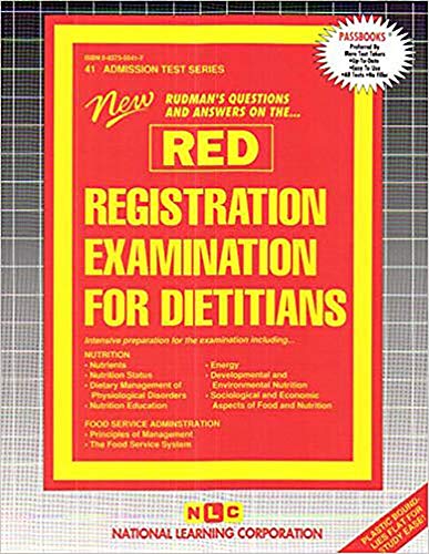 Registration Examination for Dieticians (RED) (Admission Test Series) (9780837350417) by Passbooks