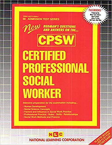 CERTIFIED PROFESSIONAL SOCIAL WORKER (CPSW): Passbooks Study Guide (Admission Test Series (ATS)) (9780837350882) by Passbooks