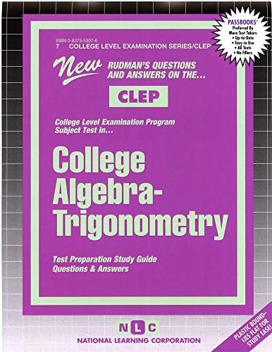 Beispielbild fr College Algebra-Trigonometry zum Verkauf von Better World Books