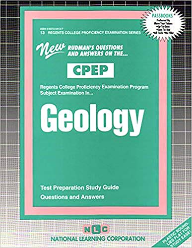 GEOLOGY (College Proficiency Examination Program Series) (Passbooks) (Regents College Proficiency Examination Series)