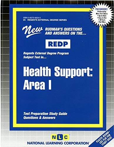 Health Support: Area I (Regents External Degree Series (REDP)) (9780837356242) by National Learning Corporation