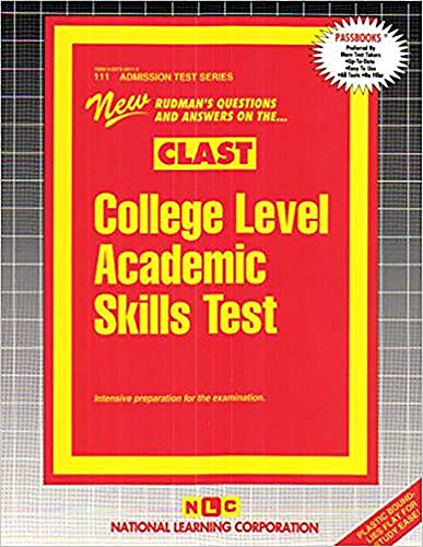 Stock image for College Level Academic Skills Test (CLAST) (Admission Test Series) for sale by Irish Booksellers