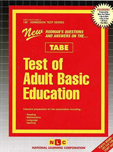 Stock image for Test of Adult Basic Education (TABE) (Admission Test Series) for sale by Big River Books