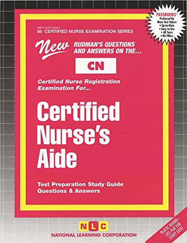 Beispielbild fr Certified Nurse's Aide zum Verkauf von Better World Books