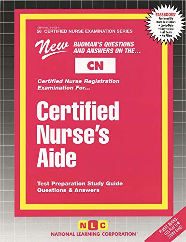 Imagen de archivo de Certified Nurse's Aide a la venta por Better World Books