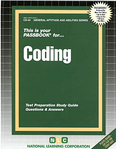 9780837367446: CODING: Passbooks Study Guide (General Aptitude and Abilities)