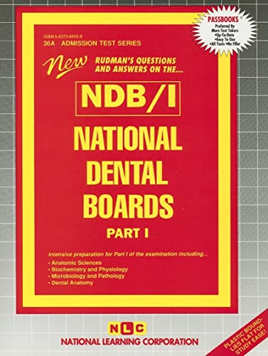 Beispielbild fr National Dental Boards (NDB) - Part l (Admission Test Series) zum Verkauf von HPB-Red