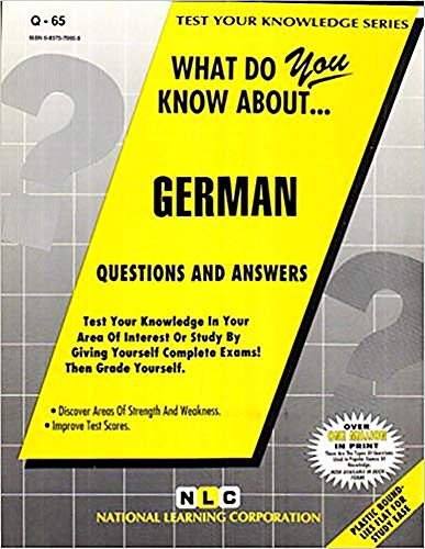 9780837370651: GERMAN: Passbooks Study Guide (Test Your Knowledge)