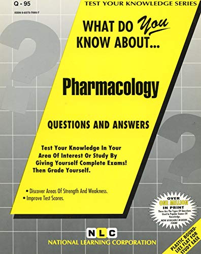 PHARMACOLOGY (Test Your Knowledge Series) (Passbooks) (TEST YOUR KNOWLEDGE SERIES (Q)) (9780837370958) by National Learning Corporation