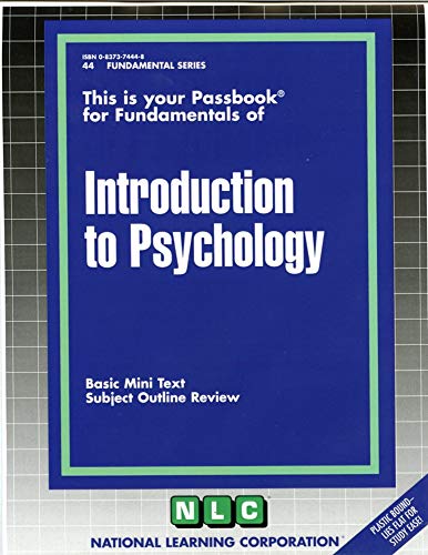 9780837374444: INTRODUCTION TO PSYCHOLOGY: Passbooks Study Guide (Passbooks Study Guide: Fundamental)