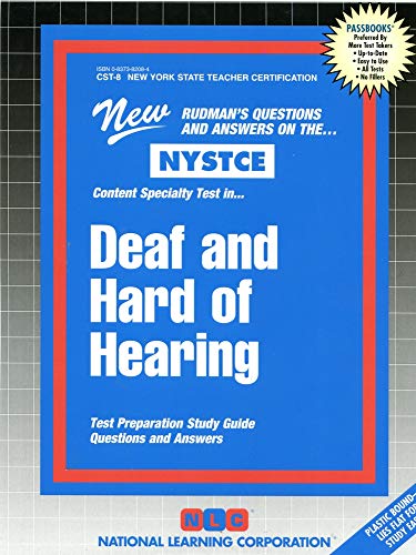 9780837382081: Deaf and Hard of Hearing: Passbooks Study Guide (New York State Teacher Certification Exam)