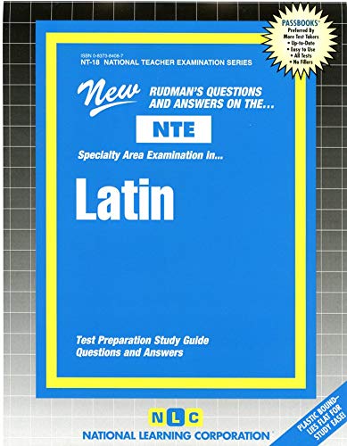 9780837384085: LATIN: Passbooks Study Guide (National Teacher Examination Series)