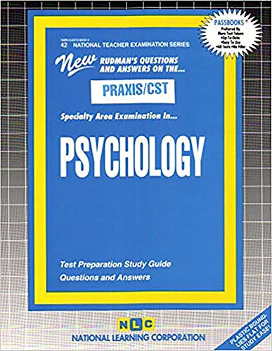 PSYCHOLOGY: Passbooks Study Guide (Spiral bound) - Jack Rudman