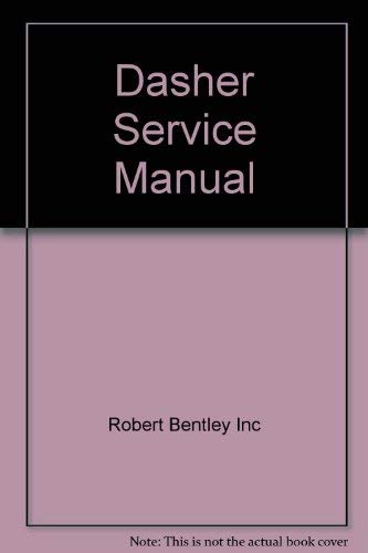 Imagen de archivo de Dasher Service Manual a la venta por Books From California