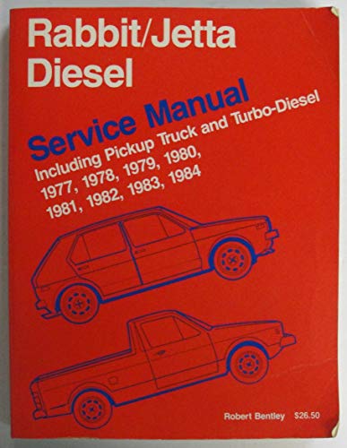 Beispielbild fr Volkswagen Rabbit, Jetta Diesel Service Manual Including Pickup Truck and Turbo-Diesel 1977, 1978, 1979, 1980, 1981, 1982, 1983, 1984 zum Verkauf von HPB-Emerald