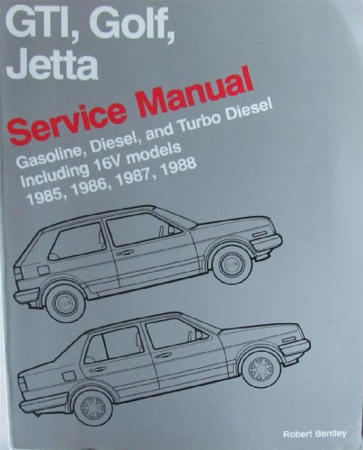 Imagen de archivo de Volkswagon GTI, Golf, and Jetta service manual: 1985, 1986, 1987, 1988, gasoline, diesel, and turbo diesel, including 16V models a la venta por BOOK'EM, LLC