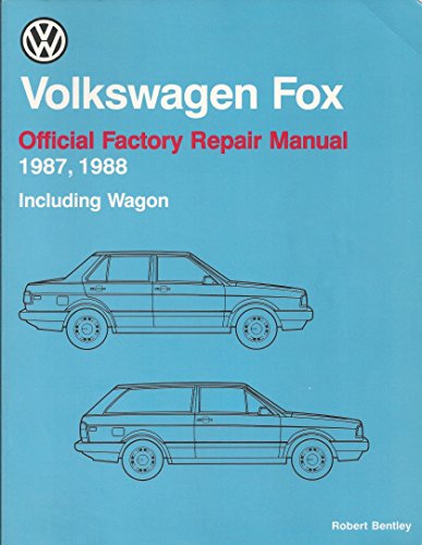 Stock image for Volkswagen Fox official factory repair manual 1987, 1988 including wagon (Volkswagen service manuals) for sale by ThriftBooks-Dallas