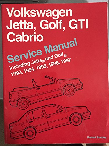 Imagen de archivo de Volkswagen Jetta, Golf, Gti, Cabrio: Service Manual Including Jetta, and Golf, 1993, 1994, 1995, 1996, 1997 a la venta por Front Cover Books