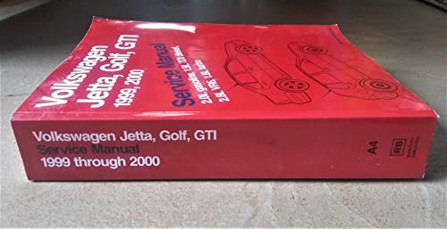 Volkswagen Jetta, Golf, GTI Service Manual: 1999-2000 (9780837603865) by Bentley Publishers