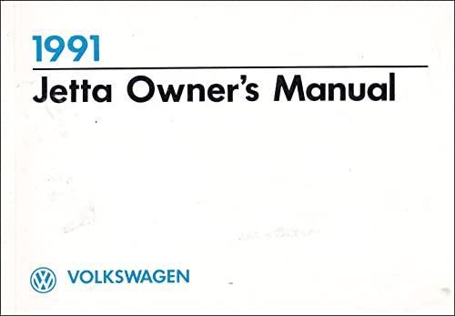 Volkswagen Jetta 1991 Owner's Manual (9780837609034) by Volkswagen Of America