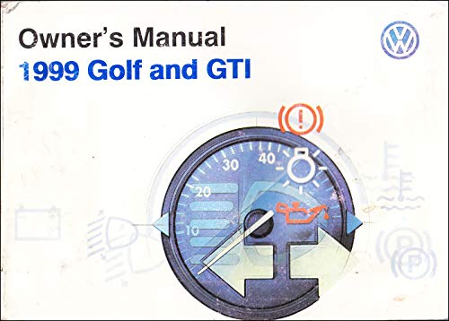 Volkswagen Golf/Gti A3 1999 Owner's Manual (9780837609539) by Volkswagen Of America