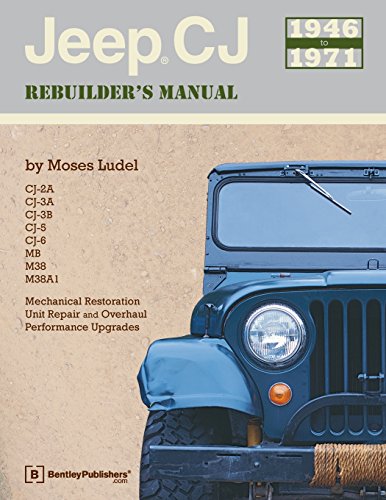 Beispielbild fr Jeep CJ Rebuilder's Manual, 1946-1971: Mechanical Restoration, Unit Repair and Overhaul, Performance Upgrades for Jeep CJ-2A, CJ-3A, CJ-3B, CJ-5 and CJ-6 and MB, M38, and M38A1 zum Verkauf von elizabeth's books