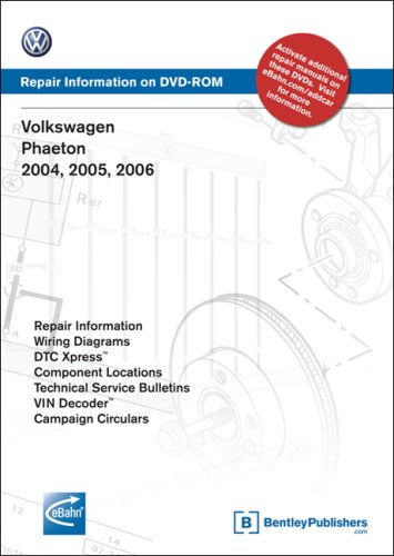 Volkswagen Phaeton 2004, 2005, 2006: Repair Information on DVD-ROM