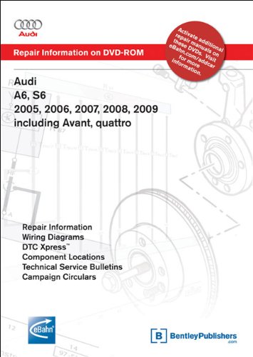 9780837613628: Audi A6, S6 2005, 2006, 2007, 2008, 2009: Repair Manual on DVD-ROM: Including Avant, Quattro