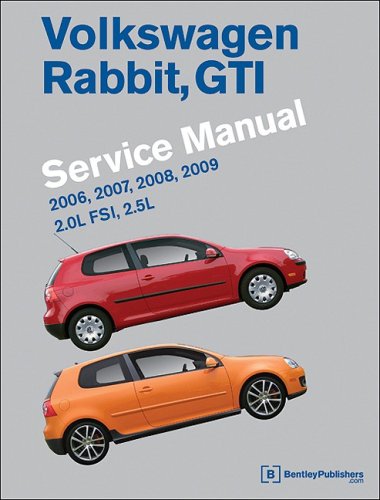 9780837615608: Volkswagen Rabbit GTI Service Manual 2006-2009 (VW Golf)