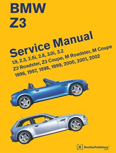 9780837616179: BMW Z3 Service Manual 1996-2002: 1.9, 2.3, 2.5i, 2.8, 3.0i, 3.2 - Z3 Roadster, Z3 Coupe, M Roadster, M Coupe