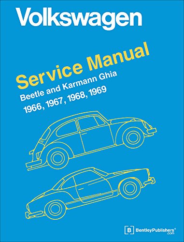 Beispielbild fr Volkswagen Beetle and Karmann Ghia Service Manual, Type 1: 1966, 1967, 1968, 1969 zum Verkauf von Goodwill Industries