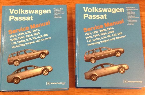 9780837616698: Volkswagen Passat (B5) Service Manual: 1998, 1999, 2000, 2001, 2002, 2003, 2004, 2005: 1.8l Turbo, 2.8l V6, 4.0l W8 Including Wagon and 4motion, 2 Volmenes
