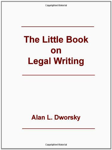 Beispielbild fr The Little Book on Legal Writing zum Verkauf von Wonder Book