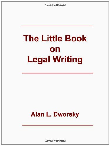 Imagen de archivo de The Little Book on Legal Writing a la venta por Wonder Book