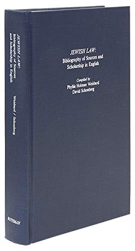 Imagen de archivo de Jewish Law: Bibliography of Sources and Scholarship in English a la venta por Blue Skye Books