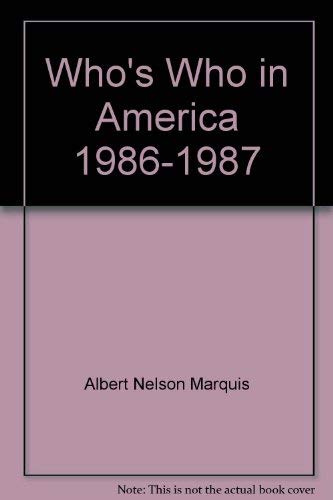 9780837901442: Who's Who in America 1986-1987