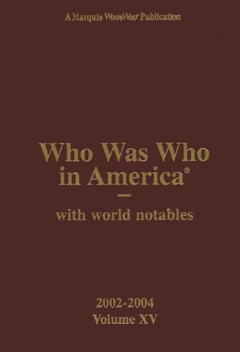 Stock image for Who Was Who in America for sale by Better World Books