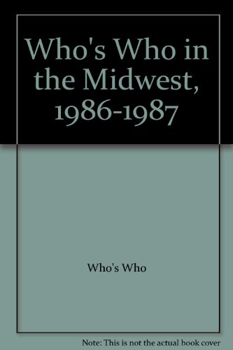 9780837907208: Who's Who in the Midwest, 1986-1987