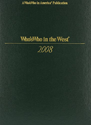 Stock image for Who*s Who In The West 2008 for sale by dsmbooks