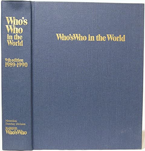 Beispielbild fr Who's Who in the World 1989-1990 zum Verkauf von Bookmarc's