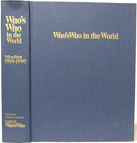 Stock image for Who's Who in the World 1989-1990 for sale by Bookmarc's