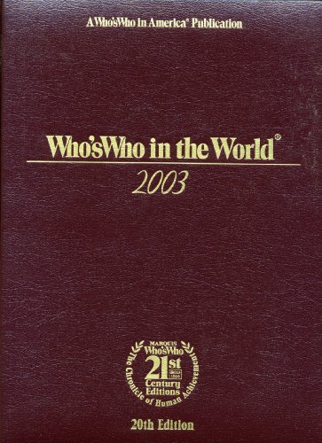 Stock image for Who's Who in the World for sale by ThriftBooks-Dallas