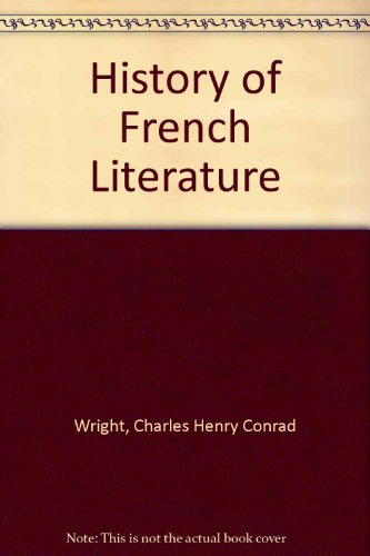 Stock image for A History Of French Literature for sale by Concordia Books