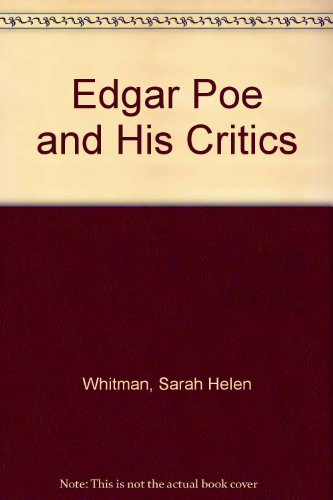 Stock image for EDGAR POE AND HIS CRITICS for sale by Gordian Booksellers