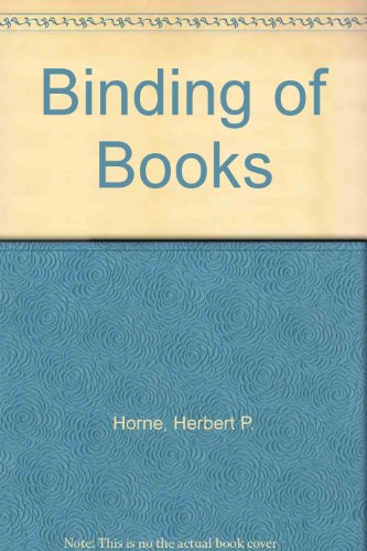 Imagen de archivo de Binding of Books (Books about books) a la venta por Dunaway Books