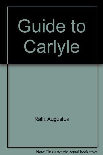 Imagen de archivo de Guide to Carlyle Volume II a la venta por Second Story Books, ABAA